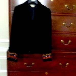 Velvet Kay Unger long sleeve jacket; Size 8.